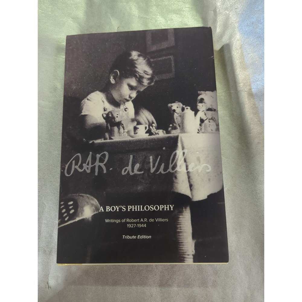 A boys Philosophy 2019 tribute edition hardcover book Writings Robert De Villier